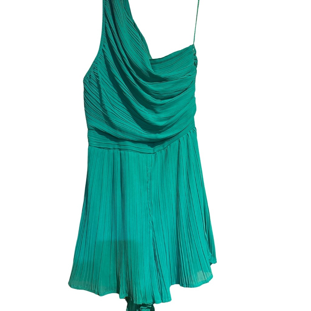 Glam Vibrant Green Romper